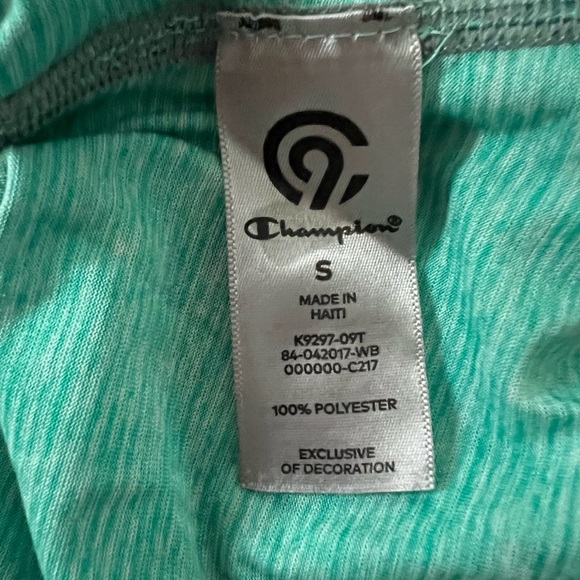 Champion G86 Athletic Tank Top Women’s Small Turquoise Racerback running yoga sm - Picture 4 of 4